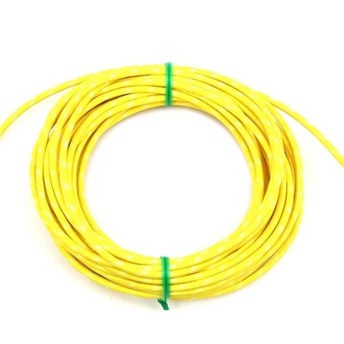 Yellow 25' Cloth Covered Wire for Harley-Davidson