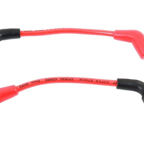 Accel 8mm S/S Spiral Core Ignition Wire Set Red for Harley-Davidson