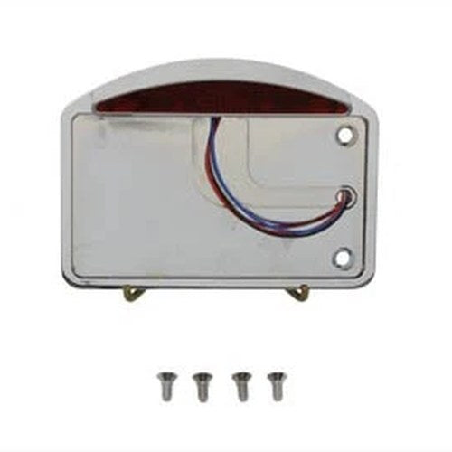 Chrome Slice LED Tail Lamp License Plate Assembly for Harley-Davidson