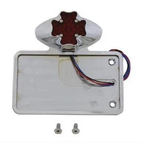 Tail Lamp and License Plate Assembly Maltese Style for Harley-Davidson