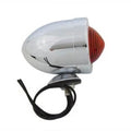 Chrome Bullet Red Marker Lamp Dual Filament for Harley-Davidson