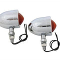Chrome Red Marker Lamp Set for Harley-Davidson