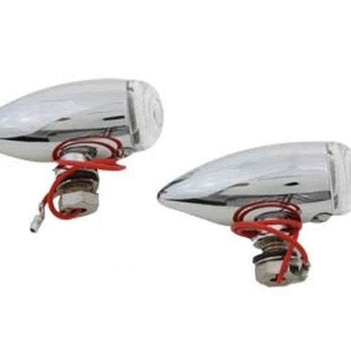 Mini Bullet Clear Lens Marker Lamp Set for Harley-Davidson
