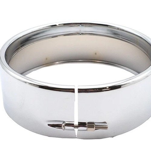 5-3/4 inch Outer Headlamp Chrome Frenched Trim Ring for Harley-Davidson