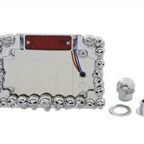 Chrome Skull Type Tail Lamp Assembly for Harley-Davidson