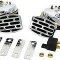 Chrome 12 Volt Twin Horn Set for Harley-Davidson