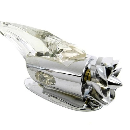 Chrome Amber Fan Operated Marker Lamp for Harley-Davidson