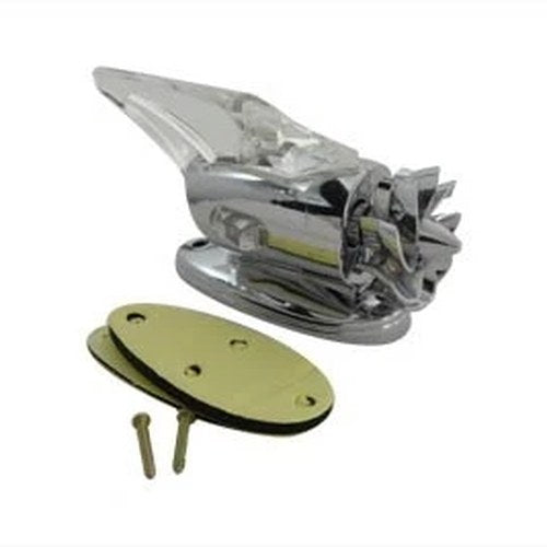 Chrome Fan Marker Lamp Blue for Harley-Davidson