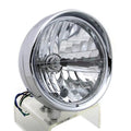 6-1/2 inch Round Headlamp Steel Chrome for Harley-Davidson