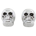 License Plate Frame Skull Bolt Set Chrome with Red Leds for Harley-Davidson