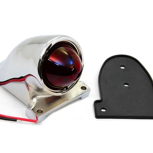 Chrome PK Style Tail Lamp for Harley-Davidson