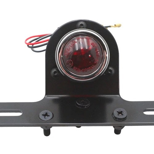 Black 1-1/2 inch Round Tail Lamp for Harley-Davidson