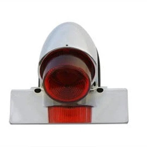 Chrome Sparto Tail Lamp with Bulb for Harley-Davidson