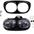 Black Dual LED Headlamp Unit for Harley-Davidson
