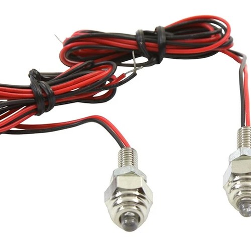 License Plate Frame Mounting Bolt Set with Amber Leds for Harley-Davidson
