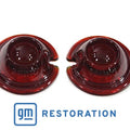 Replica Guide Bullet Marker Lamp Set Red for Harley-Davidson