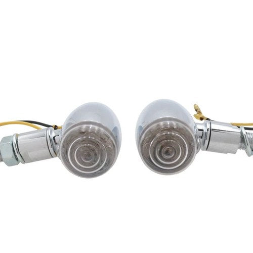 Mini LED Bullet Clear Lens Marker Lamp Set for Harley-Davidson