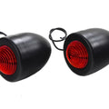 Black Bullet Marker Lamp Red Single Filament for Harley-Davidson