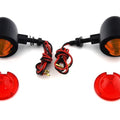 Black Egg Style Marker Lamp Set for Harley-Davidson