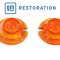 Replica Guide Bullet Marker Lamp Set Amber for Harley-Davidson