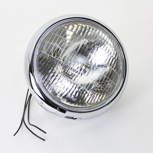 7 inch Round Headlamp 6 Volt for Harley-Davidson