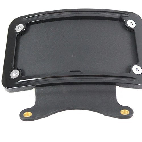 Curved License Plate Frame Black for Harley-Davidson