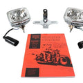 Dual Rectangular Headlamp Kit Chrome for Harley-Davidson