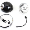 7 inch 12 Volt LED Headlamp Black for Harley-Davidson