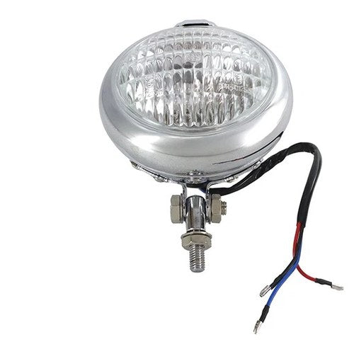 4-1/2 inch Bates Style Headlamp Chrome for Harley-Davidson