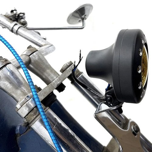4 inch Retro Headlamp Black for Harley-Davidson