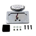 Chrome Billet Fender Mount LED Tail Lamp with Clear Lens for Harley-Davidson
