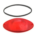 Tail Lamp Lens Cateye Style Red Chrome for Harley-Davidson