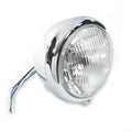 5-3/4 inch Round Headlamp Assembly Teardrop Style for Harley-Davidson