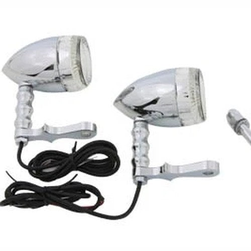 Bullet Turn Signal Set with Headlamp Mount for Harley-Davidson