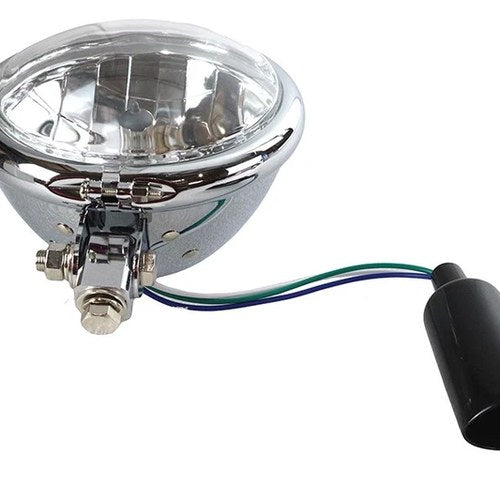 5-3/4 inch Round Headlamp Chrome for Harley-Davidson
