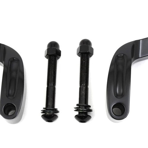 Black Prime Mirror Relocation Kit for Harley-Davidson