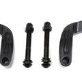 Black Prime Mirror Relocation Kit for Harley-Davidson