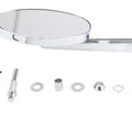 Cateye Mirror with Billet Girder Stem Chrome for Harley-Davidson