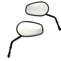 Black Taper Convex Mirror Set for Harley-Davidson