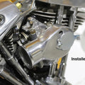 Tourist Trophy Shorty Carburetor Air Snoot Polished Alloy for Harley-Davidson