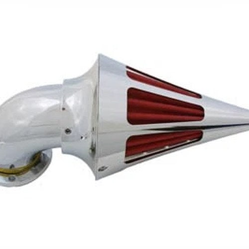 Panzer Air Cleaner Cone Spike Style with Slots for Harley-Davidson