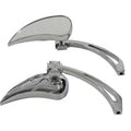 Chrome Billet Teardrop Mirror Set for Harley-Davidson