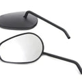 Sidewinder Mirror Set with Round Stems Black for Harley-Davidson
