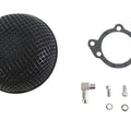Wyatt Gatling Round Mesh Air Cleaner Black for Harley-Davidson
