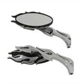 Chrome Fireball Mirror Set for Harley-Davidson