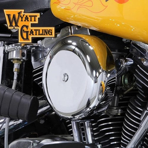 Chrome Wyatt Gatling Air Cleaner Assembly for Harley-Davidson