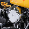 Chrome Wyatt Gatling Air Cleaner Assembly for Harley-Davidson