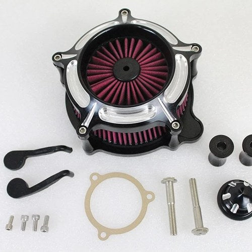 Exposed Filter Air Cleaner Kit Black for Harley-Davidson