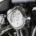 Chrome Wyatt Gatling Air Cleaner Assembly for Harley-Davidson