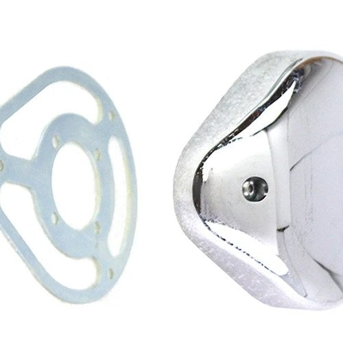 5 inch Teardrop Linkert Cover Kit Chrome for Harley-Davidson